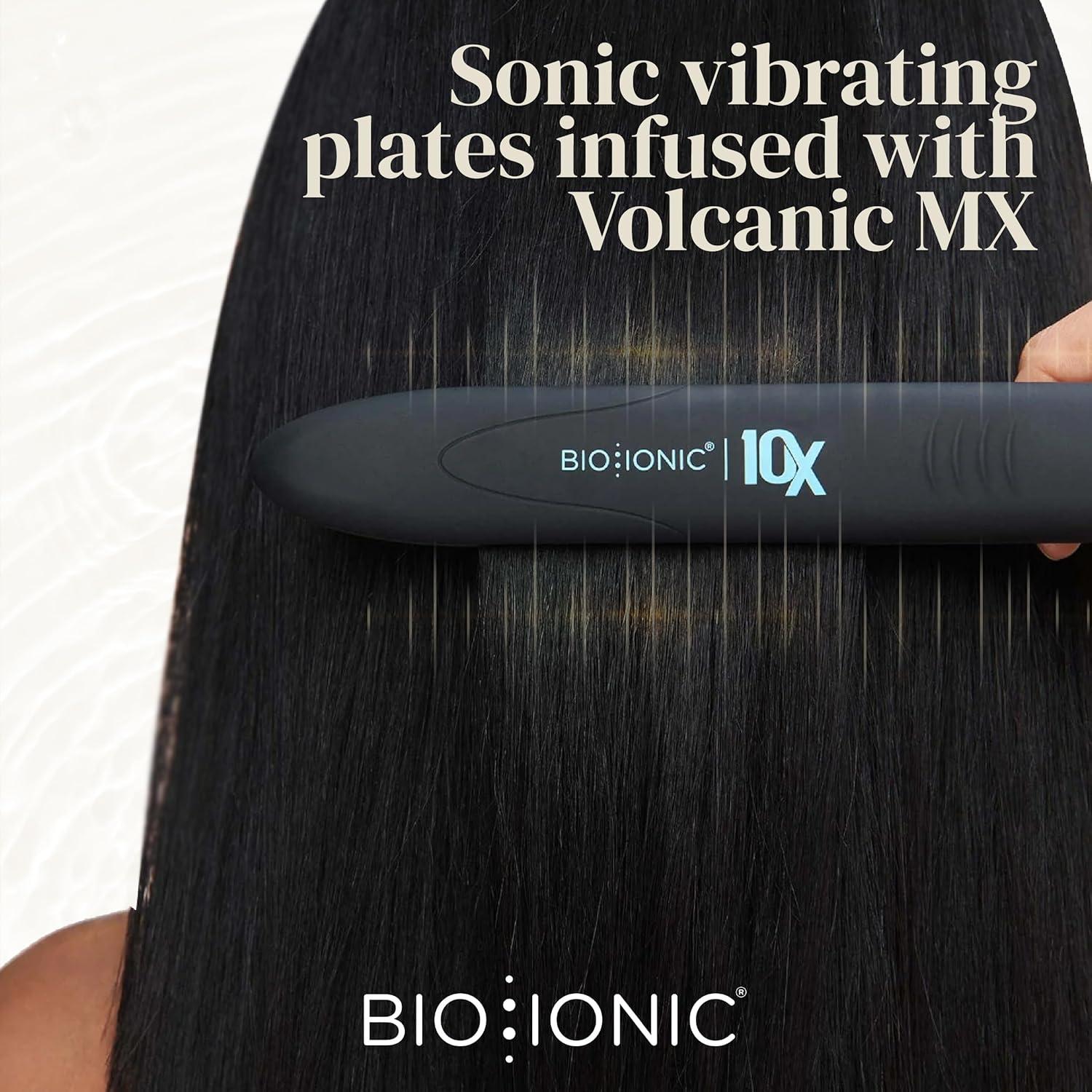 imageBio Ionic 10X Styling Iron 1 Hair Straightener with Moisturizing Heat Technology Flat Iron for 10Minute Styling Hair Straightener and Curler Soft Amethyst