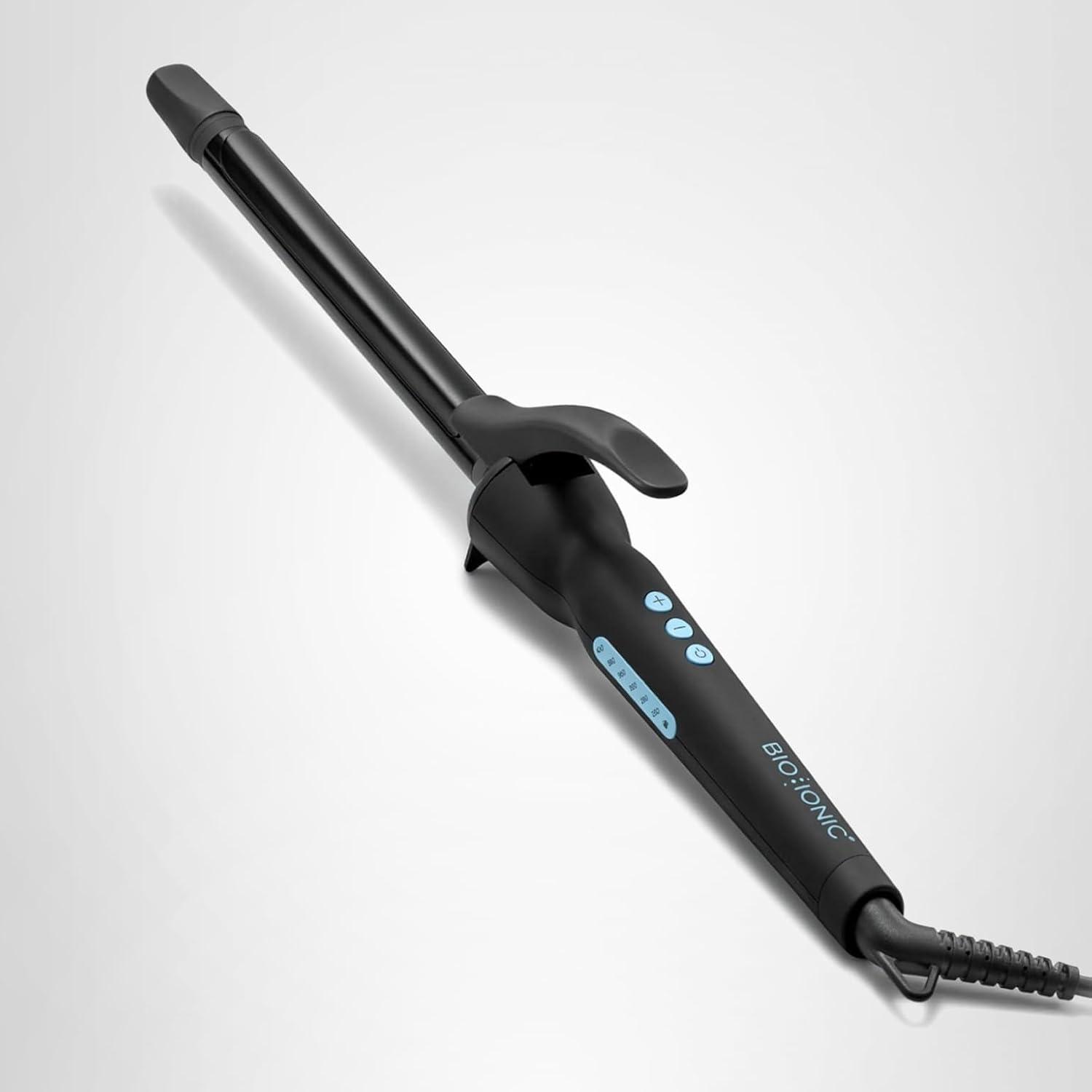 imageBio Ionic Long Barrel StylerCurling Iron with Moisture Heat Technology amp NanoIonic MX Verstatile Curling WandBlack