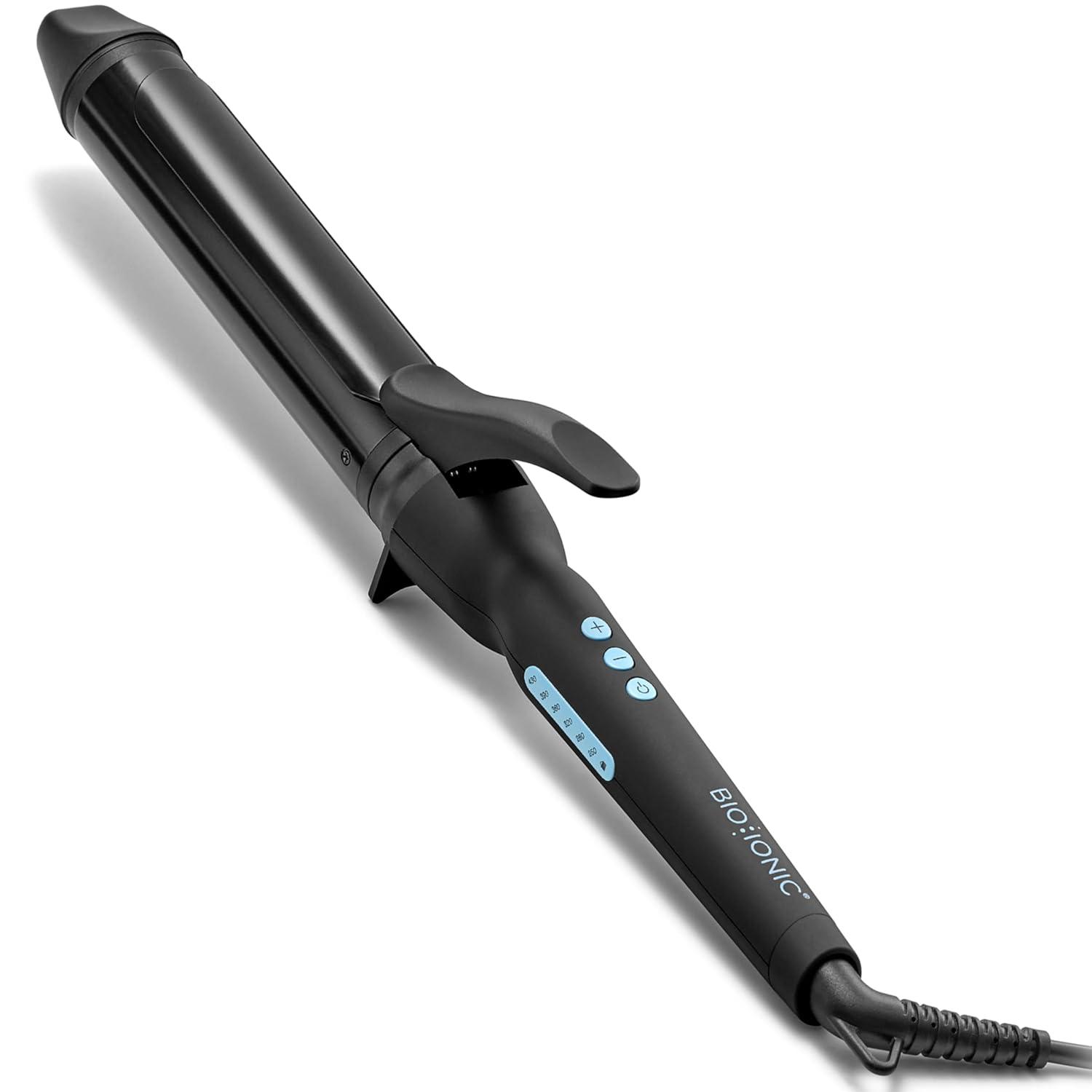imageBio Ionic Long Barrel StylerCurling Iron with Moisture Heat Technology amp NanoIonic MX Verstatile Curling WandBlack