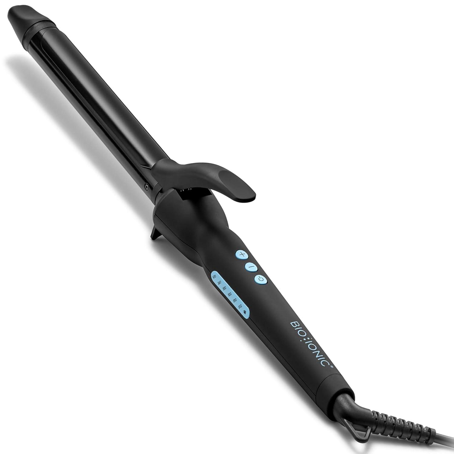 imageBio Ionic Long Barrel StylerCurling Iron with Moisture Heat Technology amp NanoIonic MX Verstatile Curling WandBlack