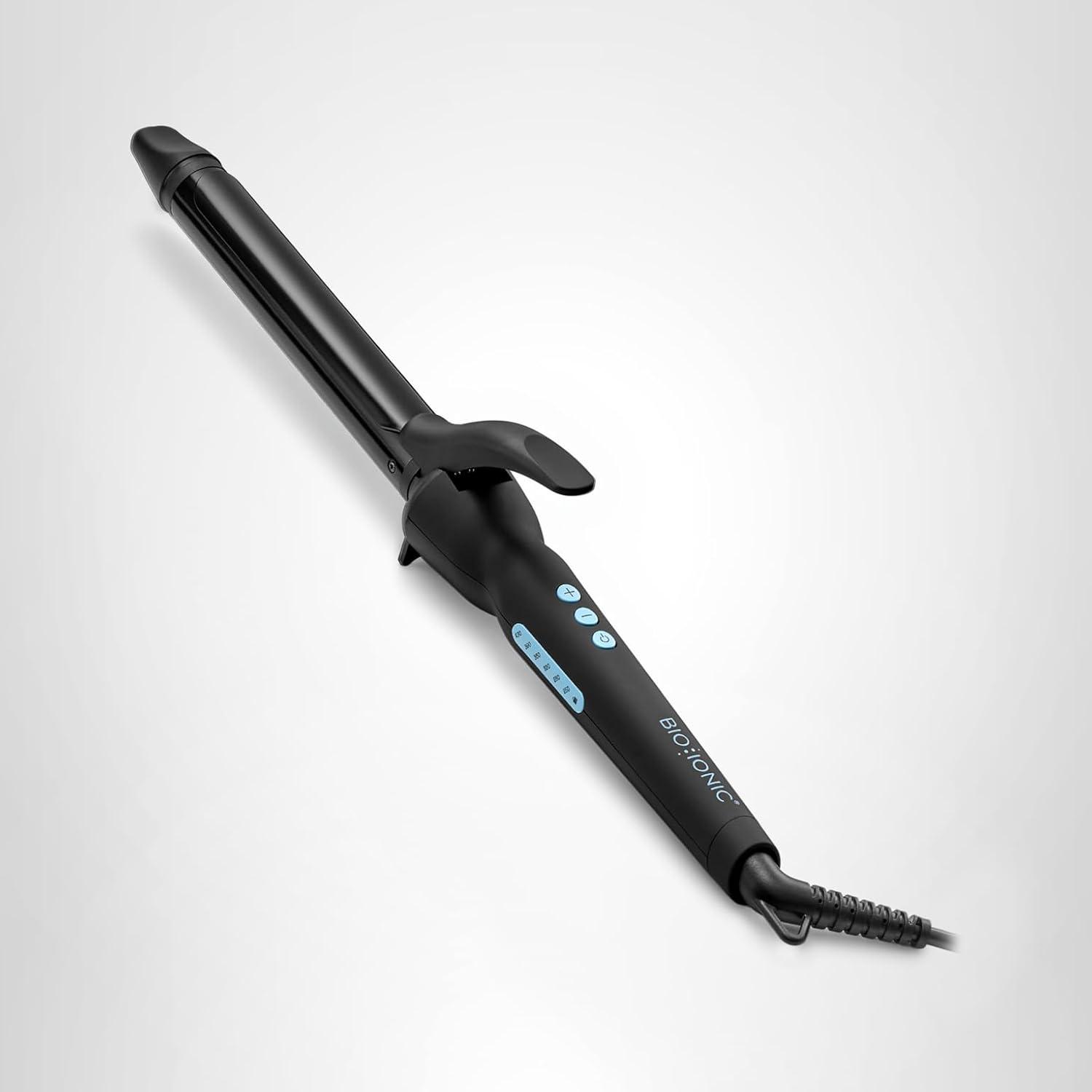 imageBio Ionic Long Barrel StylerCurling Iron with Moisture Heat Technology amp NanoIonic MX Verstatile Curling WandBlack