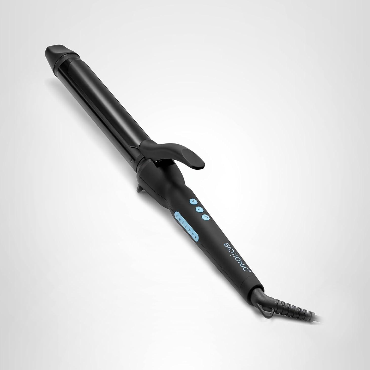 imageBio Ionic Long Barrel StylerCurling Iron with Moisture Heat Technology amp NanoIonic MX Verstatile Curling WandBlack
