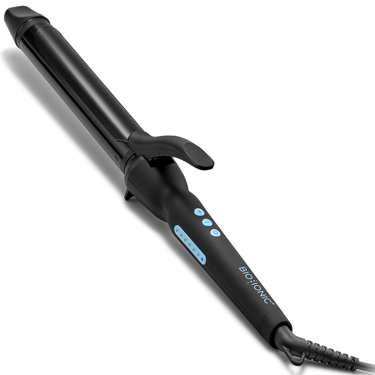 imageBio Ionic Long Barrel StylerCurling Iron with Moisture Heat Technology amp NanoIonic MX Verstatile Curling WandBlack