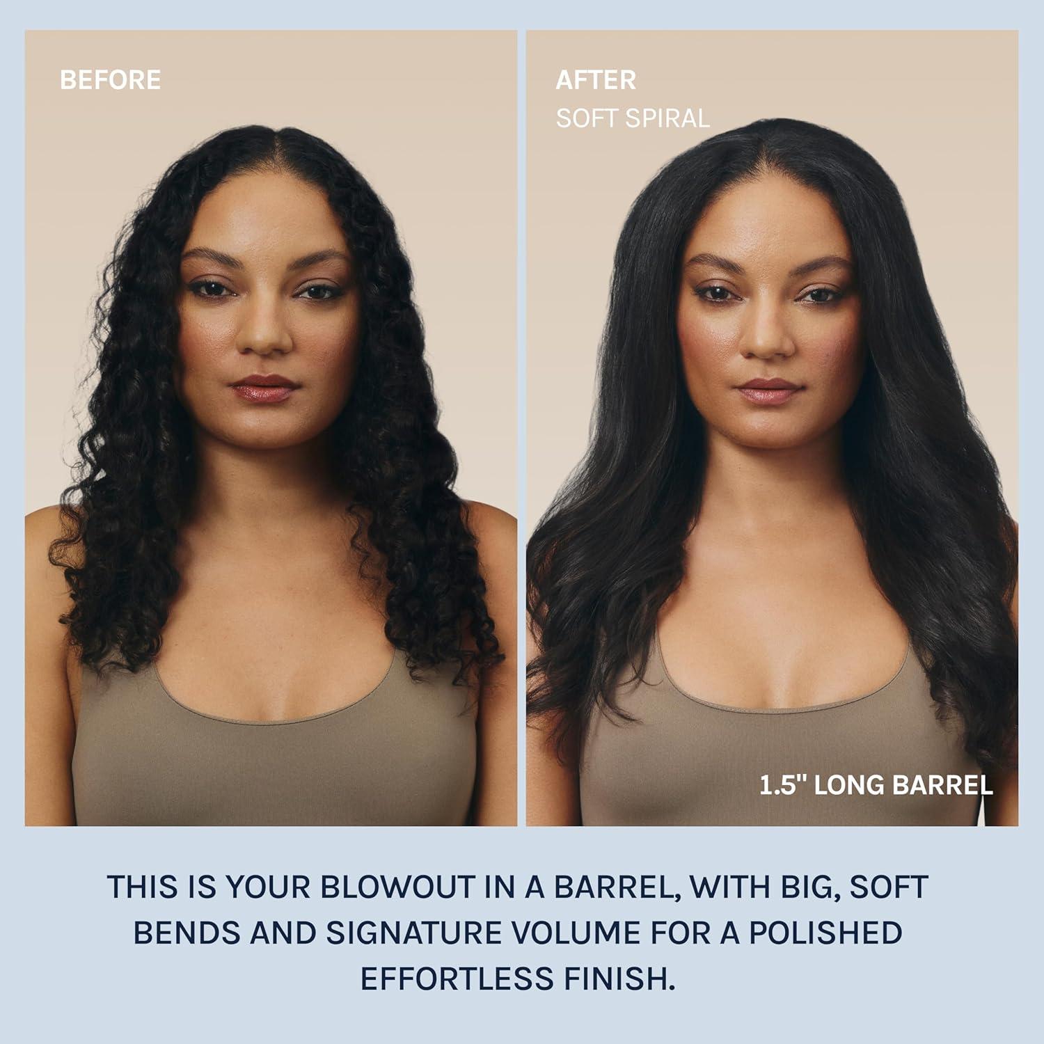 imageBio Ionic Long Barrel StylerCurling Iron with Moisture Heat Technology amp NanoIonic MX Verstatile Curling WandBlack