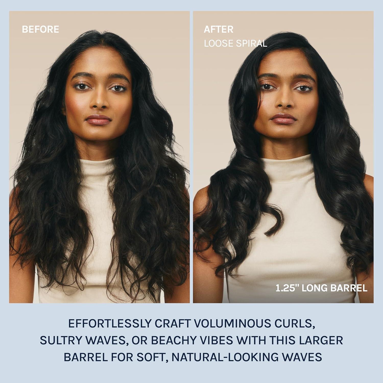 imageBio Ionic Long Barrel StylerCurling Iron with Moisture Heat Technology amp NanoIonic MX Verstatile Curling WandBlack