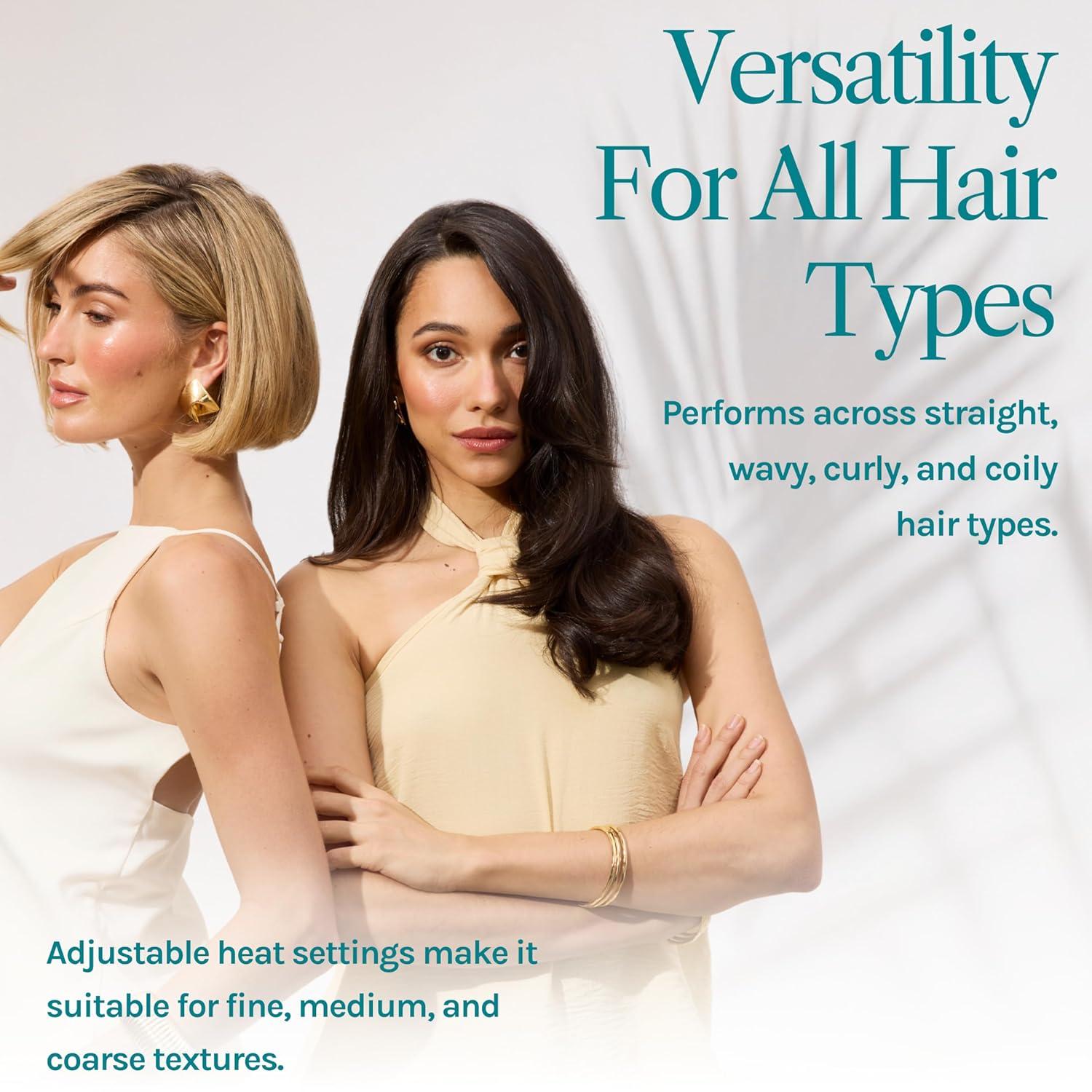 imageBio Ionic Long Barrel StylerCurling Iron with Moisture Heat Technology amp NanoIonic MX Verstatile Curling WandTeal Tides Limited Edition