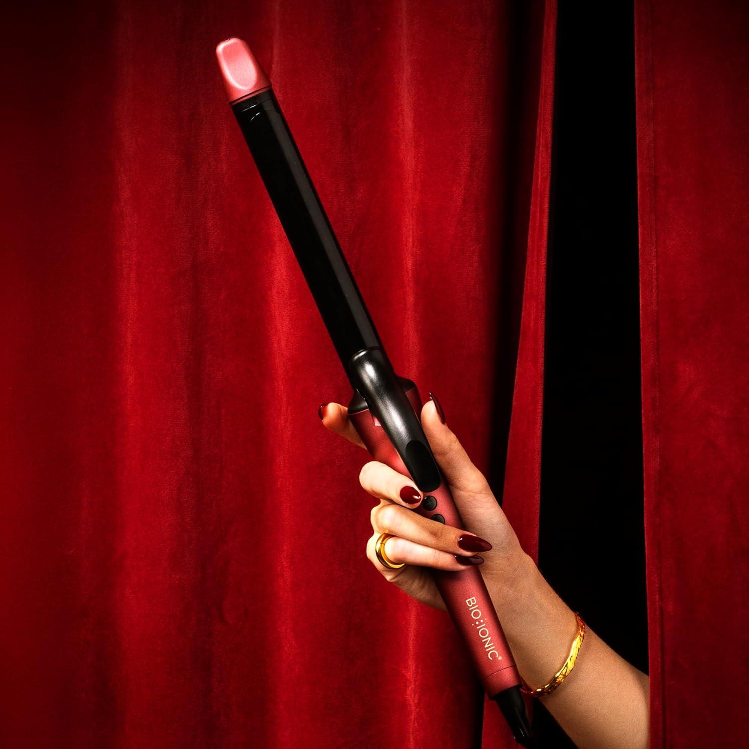 imageBio Ionic Long Barrel StylerCurling Iron with Moisture Heat Technology amp NanoIonic MX Verstatile Curling WandVelvet Rouge Limited Edition