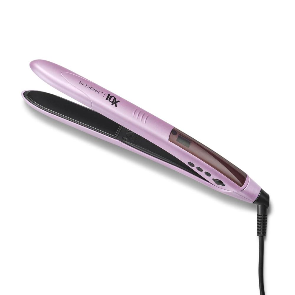 imageBio Ionic 10X Styling Iron 1 Hair Straightener with Moisturizing Heat Technology Flat Iron for 10Minute Styling Hair Straightener and Curler Soft Amethyst