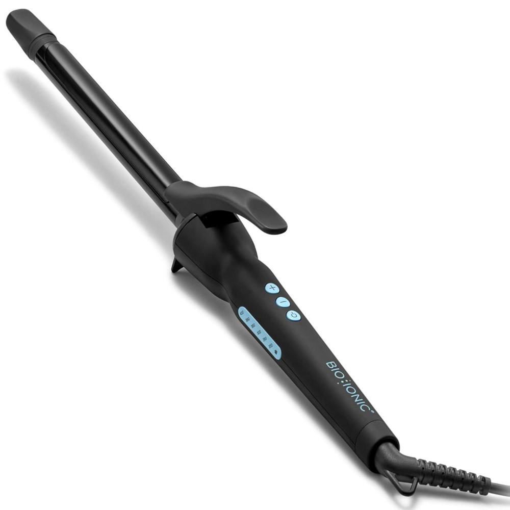 imageBio Ionic Long Barrel StylerCurling Iron with Moisture Heat Technology amp NanoIonic MX Verstatile Curling WandBlack