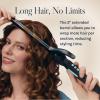 Bio Ionic Long Barrel Styler,Curling Iron with Moisture Heat Technology & NanoIonic MX, Verstatile Curling Wand(Black)
