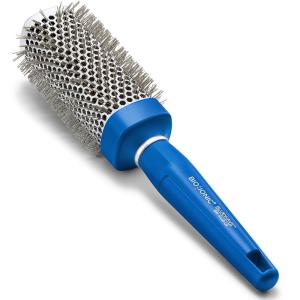 Bio Ionic BlueWave Conditioning Square-Round Brush – Create Volume & Smooth Hair Quickly, Crimped Bristles Add Root Tension, Styling Brush For Bouncy Blowouts, All Hair Types & Textures(1.75 Inch – Large)