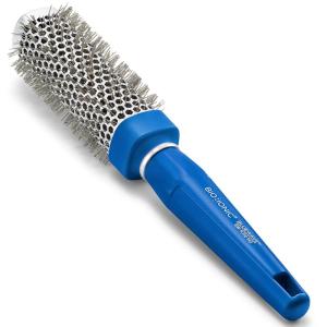 Bio Ionic BlueWave Conditioning Square-Round Brush – Create Volume & Smooth Hair Quickly, Crimped Bristles Add Root Tension, Styling Brush For Bouncy Blowouts, All Hair Types & Textures(1.25 Inch – Medium)