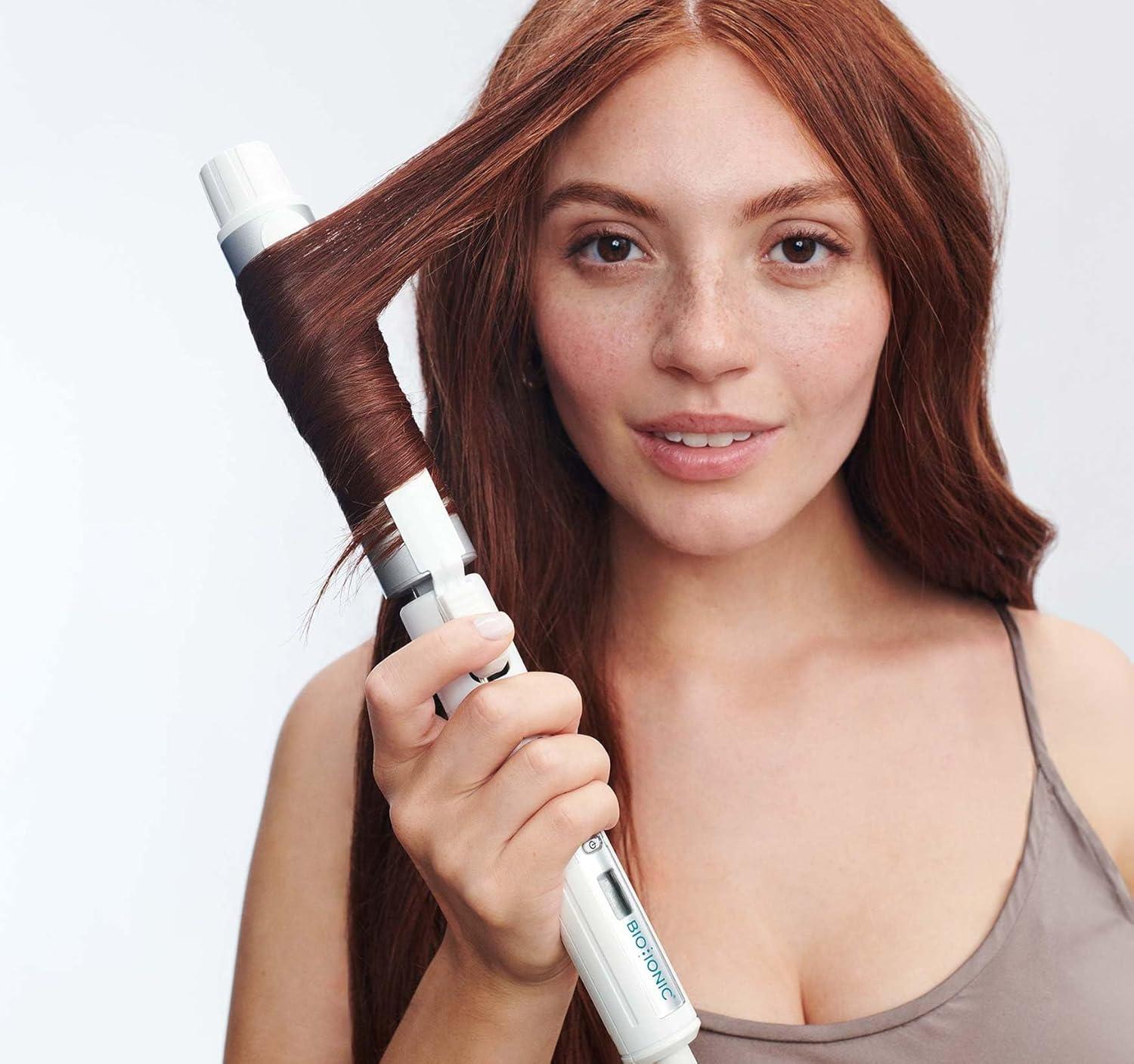 imageBIO Ionic StyleWinder Professional Rotating Curling Iron Ceramic Curling Iron 1 Hour Automatic ShutOff 440 F Temperature Control Curling Wand for Healthier Conditioned Curls125 Inch
