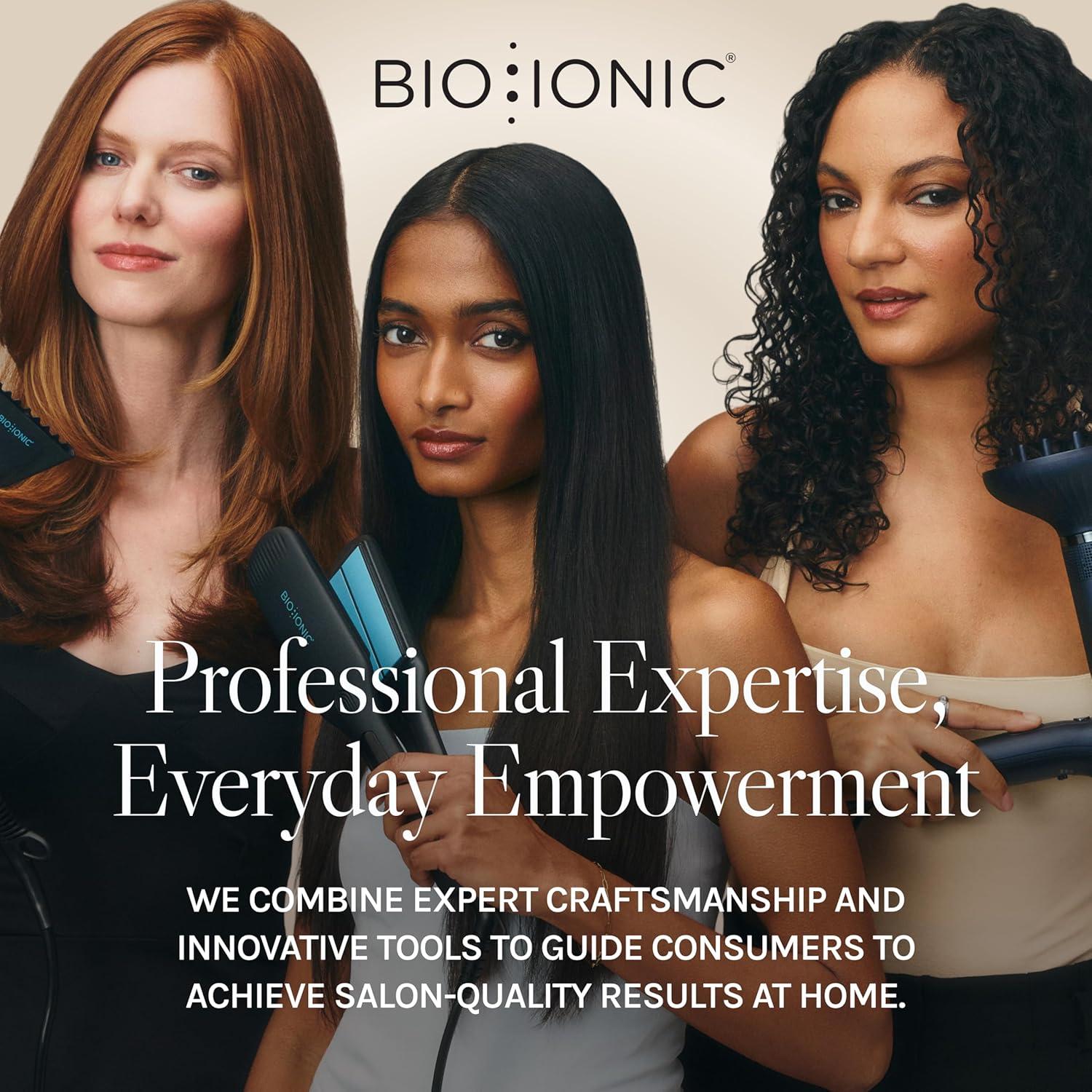 imageBio Ionic 10X Styling Iron Hair Straightener with 1 Sonic Vibrating Plates Flat Iron with Ion Generating Mineral Complex Versatile Styler for Wavy amp Straight HairstylesVelvet Rouge Limited Edition