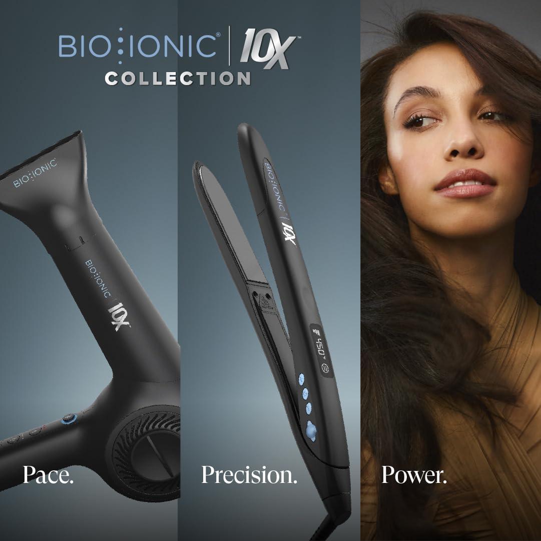 imageBio Ionic 10X Ultralight Speed Hair Dryer Blow Dryer with Adjustable Heat amp Speed Memory Function Professional Hair Styling Tool for Fast FrizzFree HairstylesBlack