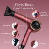 Bio Ionic 10X Ultralight Speed Hair Dryer, Blow Dryer with Adjustable Heat & Speed, Memory Function, Professional Hair Styling Tool for Fast, Frizz-Free Hairstyles(Velvet Rouge Limited Edition)