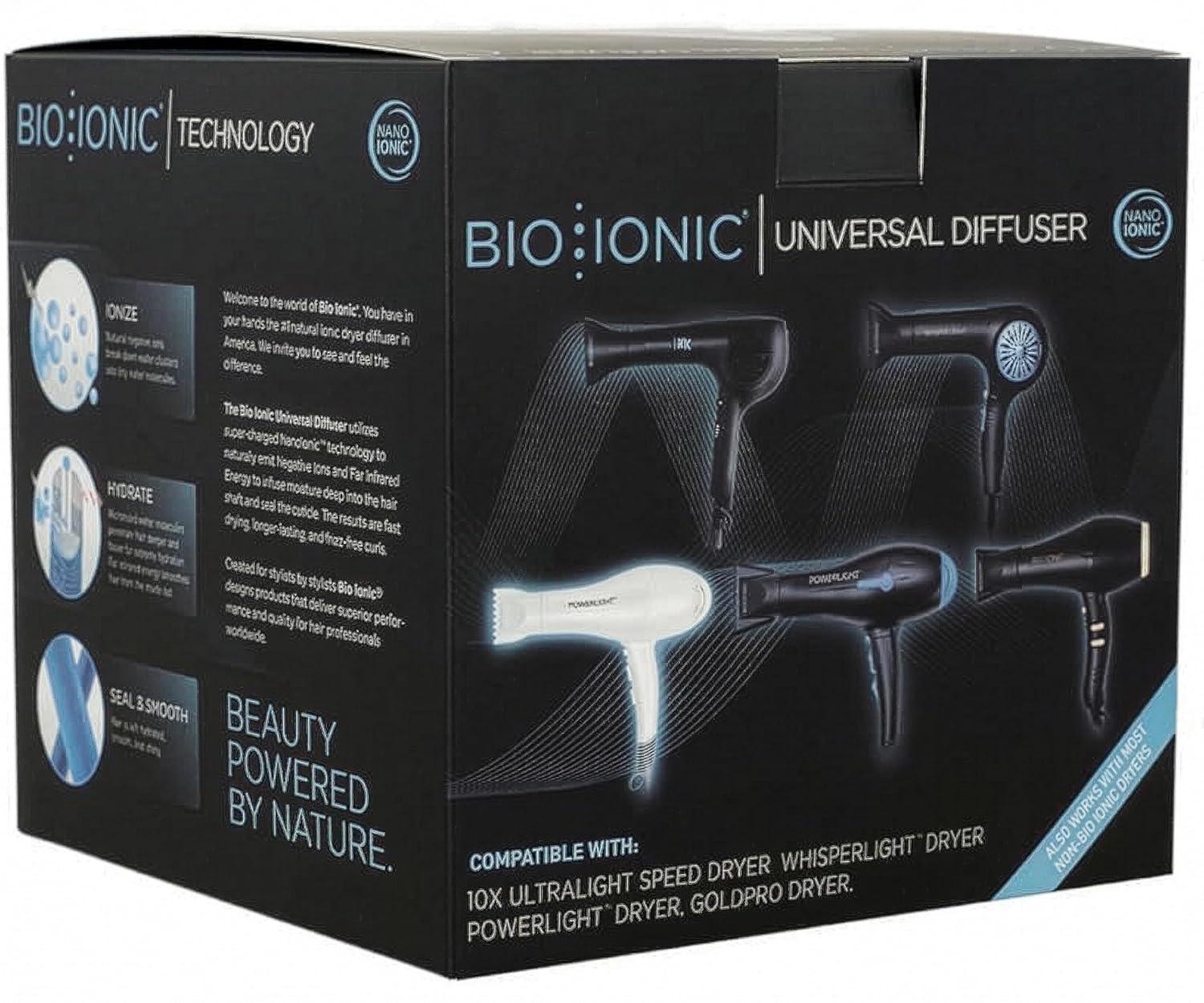 imageBio Ionic Universal Diffuser FastDrying Hair Dryer Attachment for Frizz Control amp Shine Fits 225 Blow Dryers Professional Styling Tool for All Hair Types