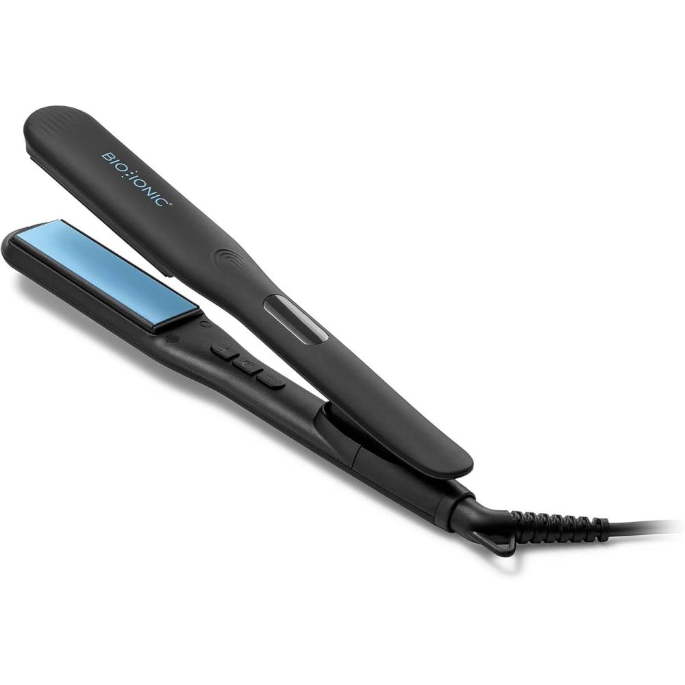 imageOnepass Nanoionic MX Styling Iron  Black by Bio Ionic for Women  1 Inch Flat Iron