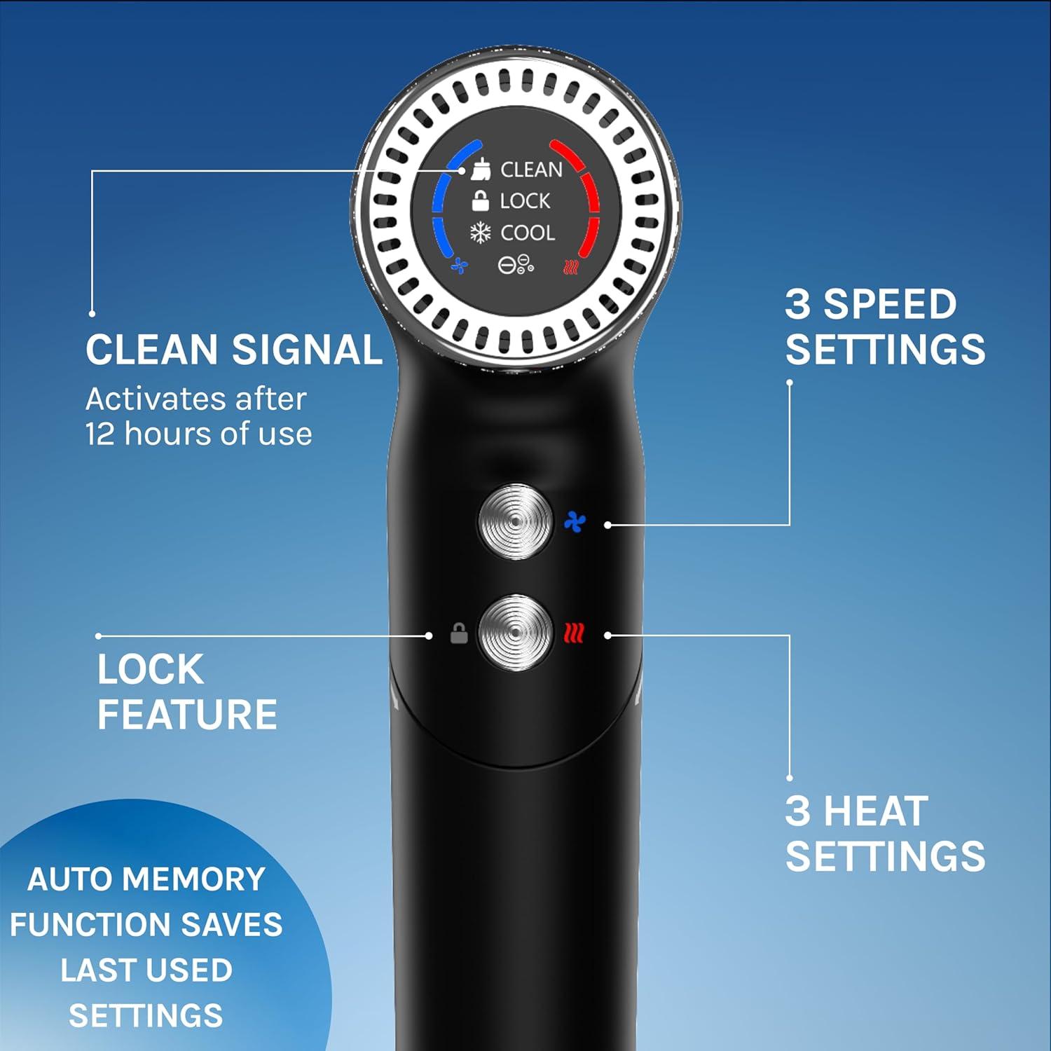 imageBio Ionic AeroGravity Featherlight Hair Dryer Foldable Handle Reduces Frizz amp Static Compact UltraLightweight Blow Dryer Dual Voltage Includes Diffuser amp Concentrator Nozzle Travel Essentials