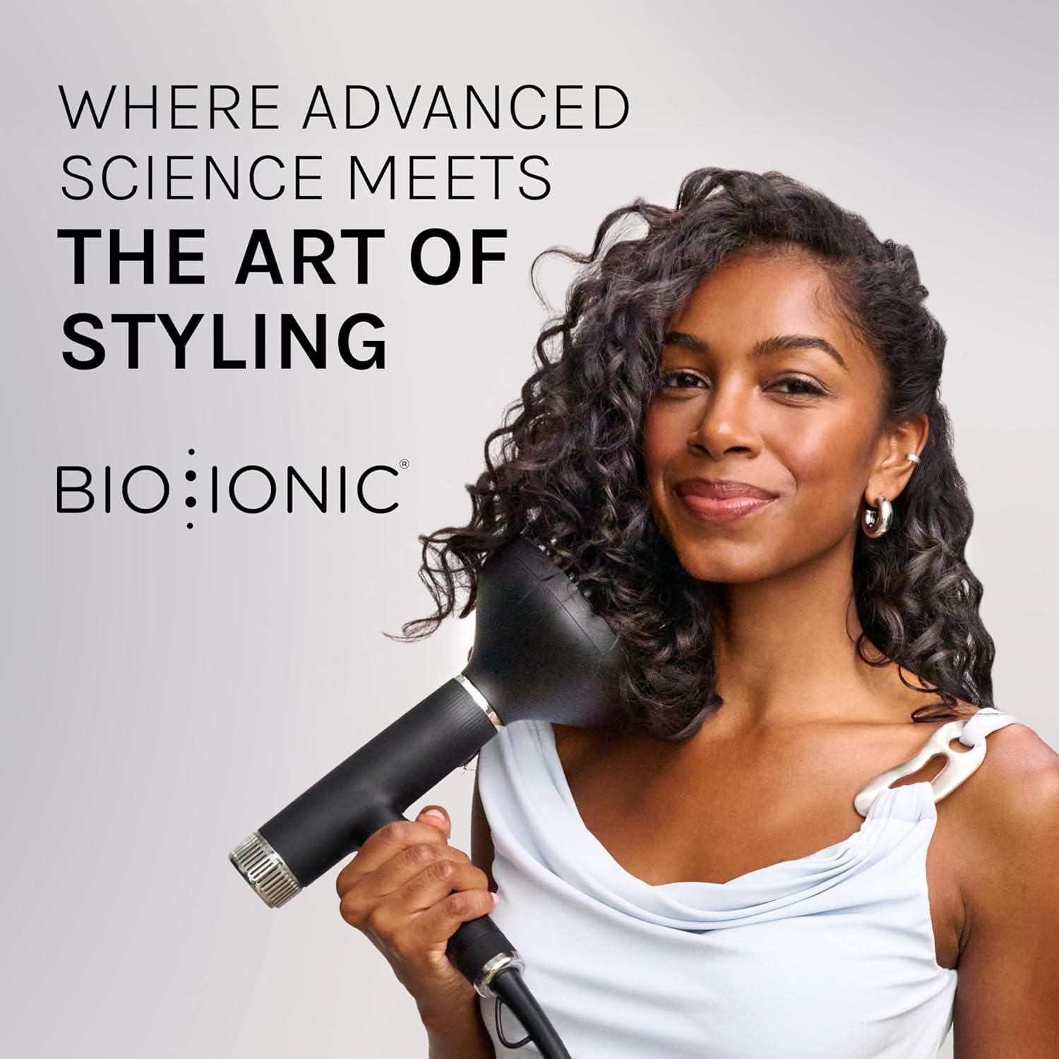 imageBio Ionic AeroGravity Featherlight Hair Dryer Foldable Handle Reduces Frizz amp Static Compact UltraLightweight Blow Dryer Dual Voltage Includes Diffuser amp Concentrator Nozzle Travel Essentials